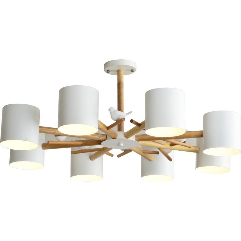 The Oslo Timber Crown Chandelier