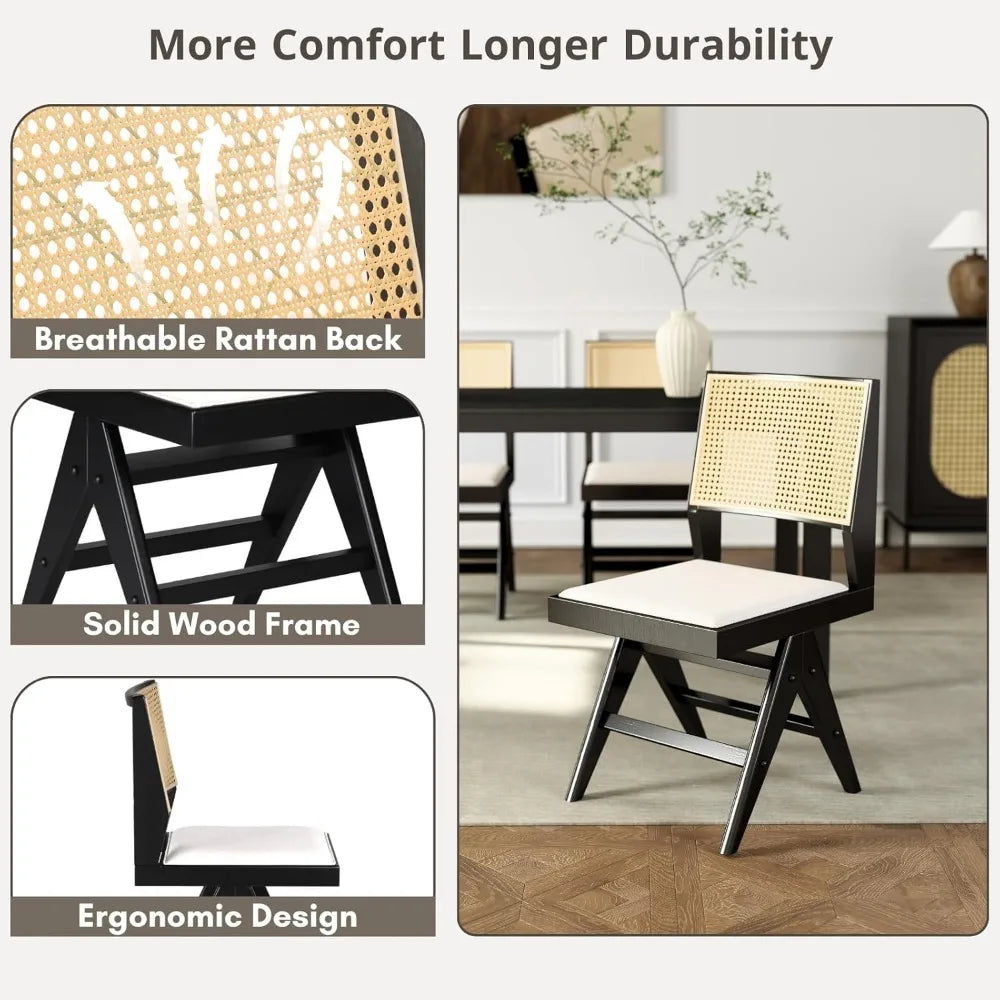 The Paloma Rattan Dining Chairs (Set of 4)
