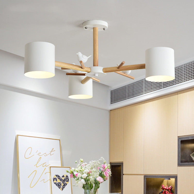 The Oslo Timber Crown Chandelier