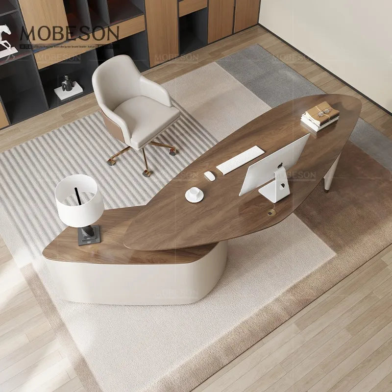 The Belmont Walnut Executive Desk