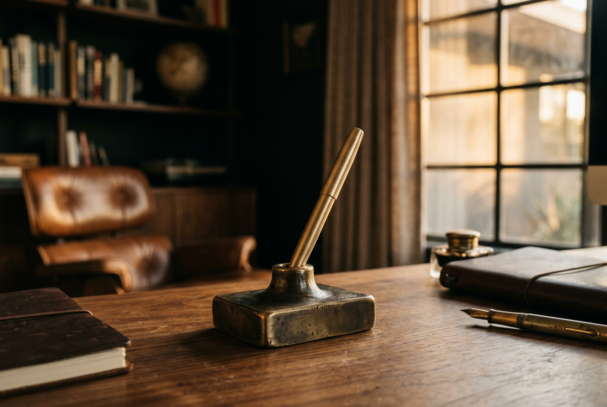 Grovemade Brass Pen Stand | Portland Forge