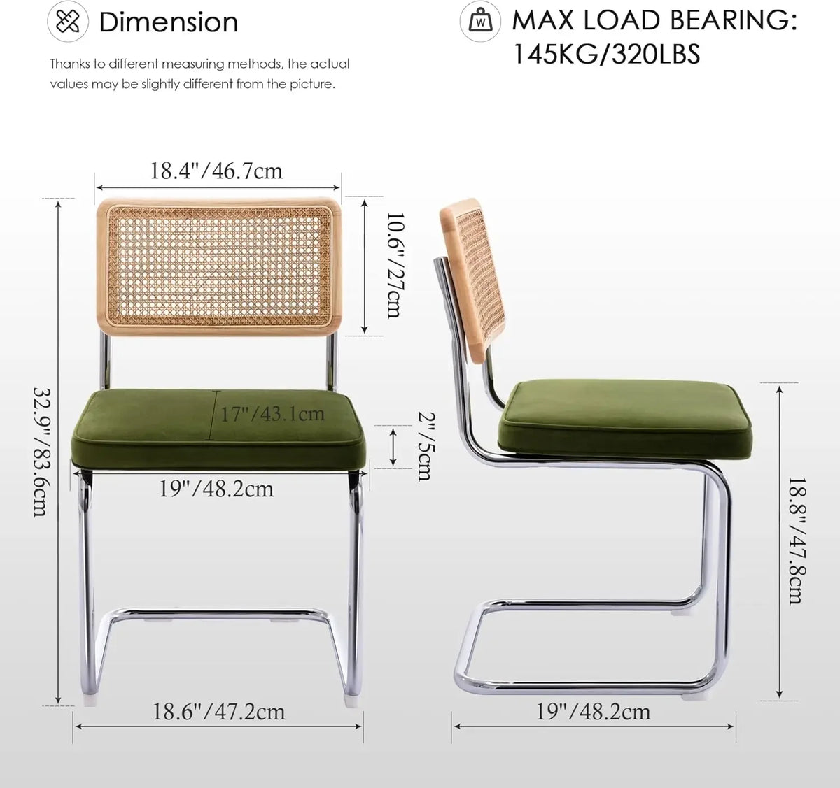 Cordoba Collection | Organic-Form Velvet-Cushioned Velvet & Rattan Dining Chair Set - styled from an alternate angle revealing dimensional depth in a Mid-Century Modern dining room setting.