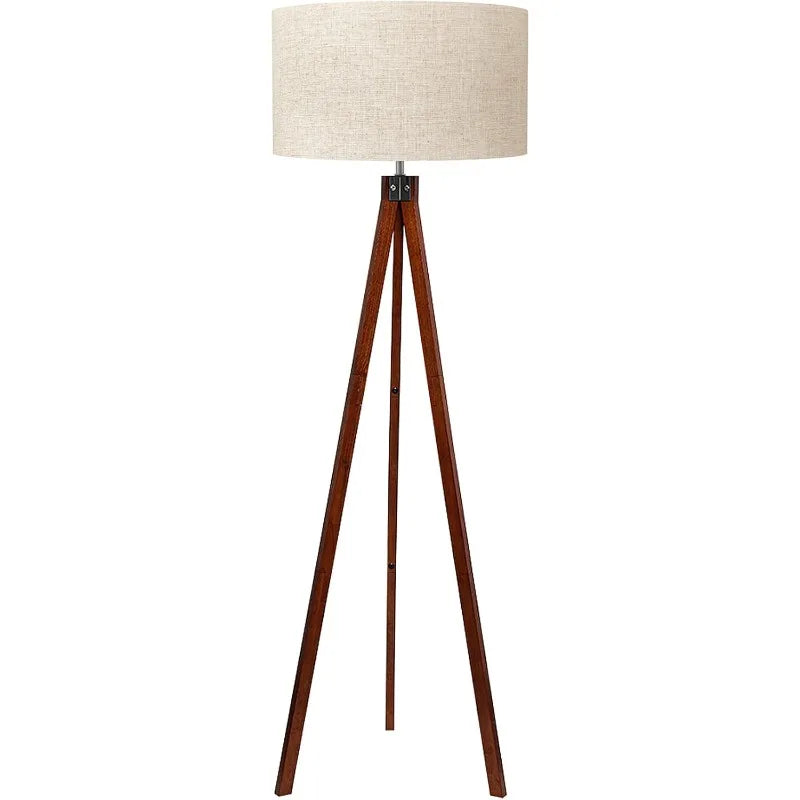 The Belmont Walnut Tripod Floor Lamp