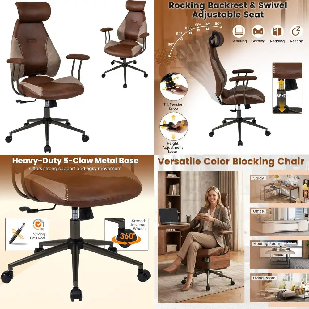 The Dresden Faux Fur Desk Chair