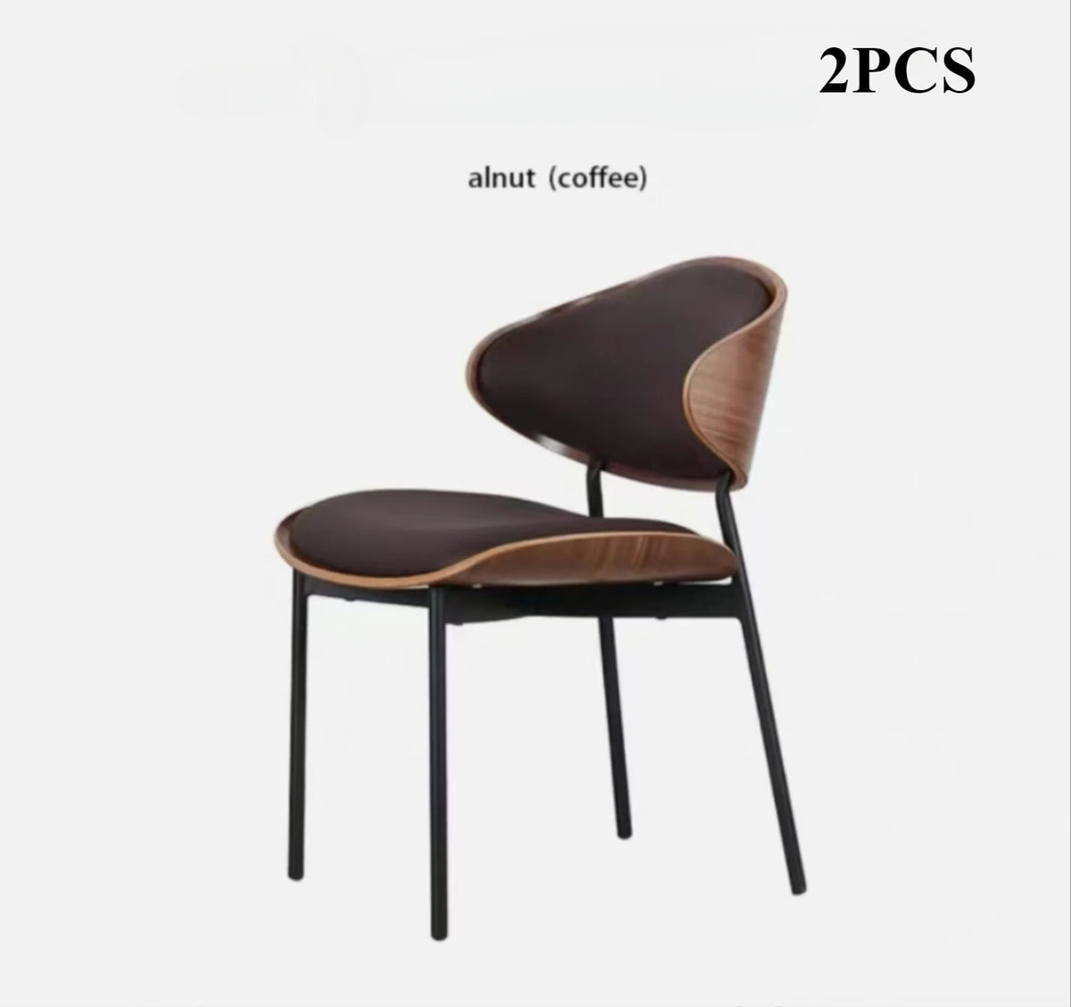 Fontaine Collection | Geometric Leather-Wrapped Cognac Leather Dining Chairs - detail view 16 revealing design nuance in a Mid-Century Modern dining room setting.