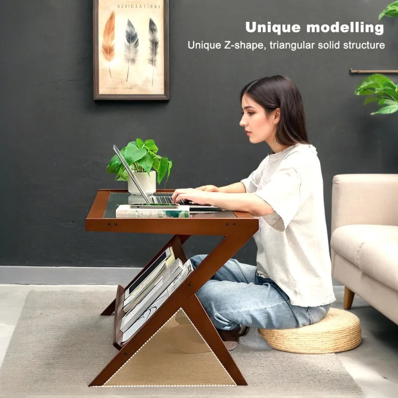 The Belmont Rattan & Glass Coffee Table