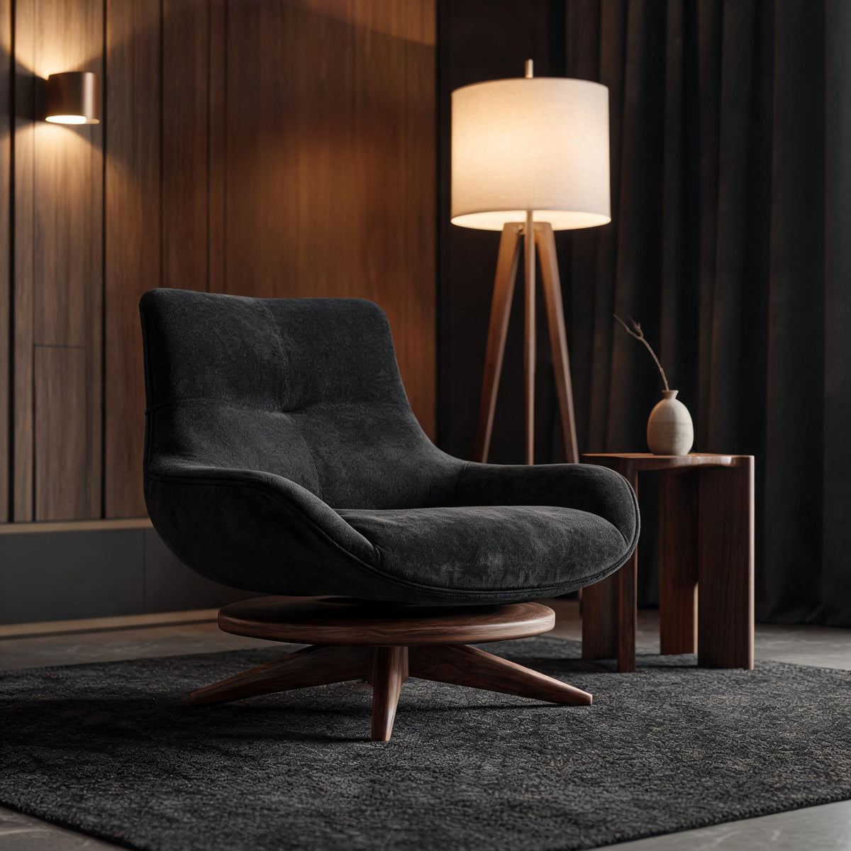 The Cascade Swivel Chair - Woodies ON Woodlawn