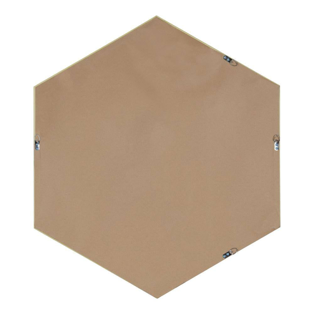 Medium Novelty Walnut Brown Contemporary Mirror (34.75 In. H X 30.75 In. W)
