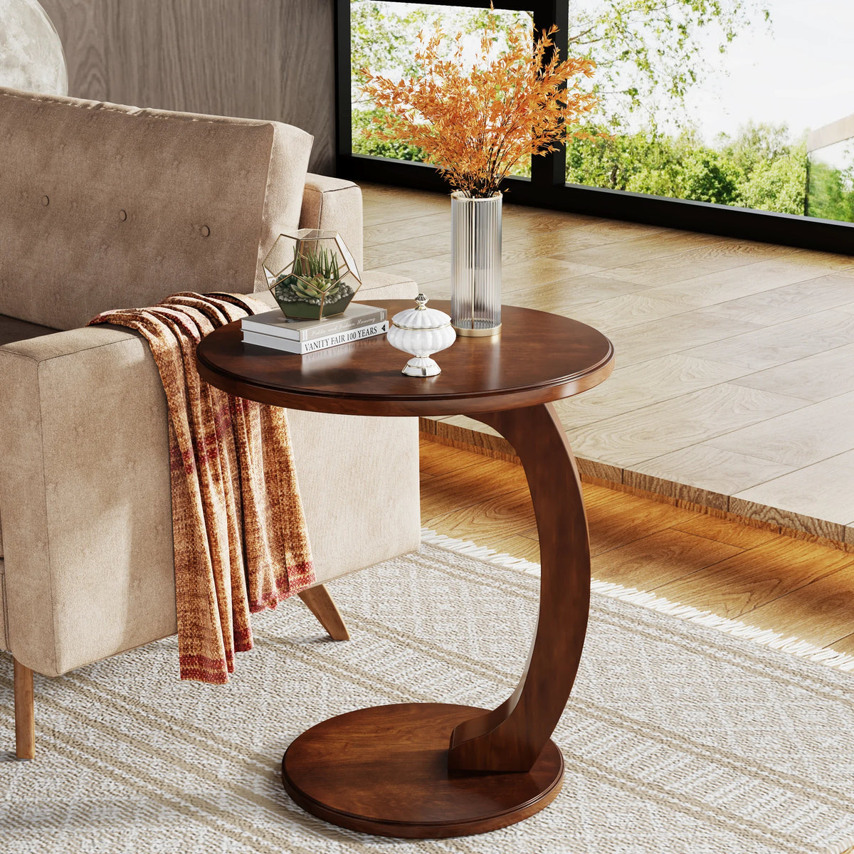 The Astoria Walnut C-Table