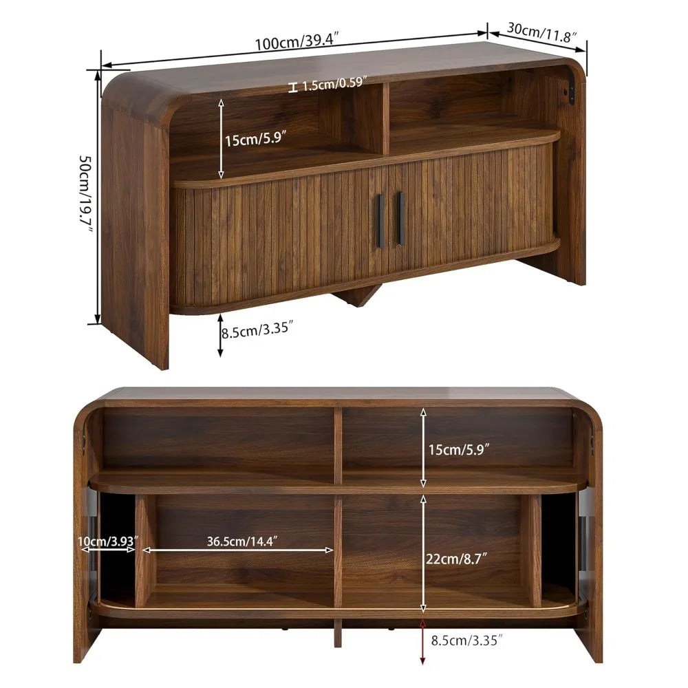 The Fontaine Walnut Media Console