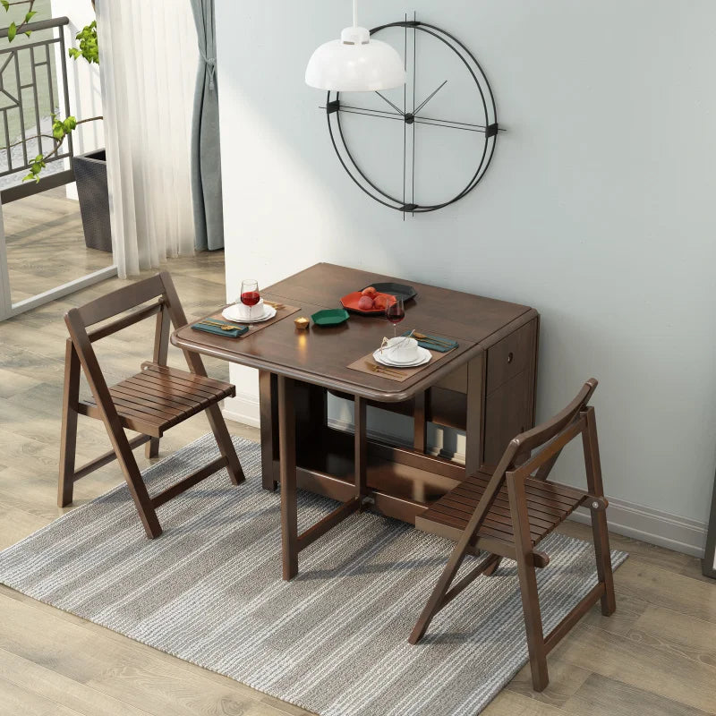The Fontaine Walnut Dining Table & Chair Set