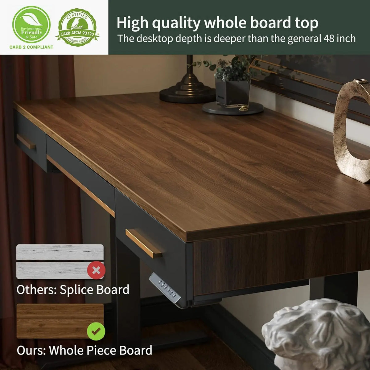 The Astoria Walnut Standing Desk