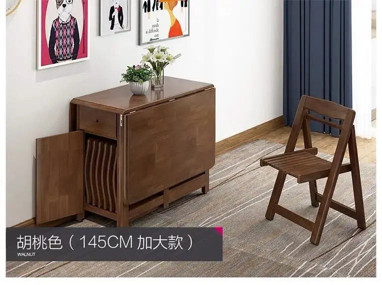 The Fontaine Walnut Dining Table & Chair Set