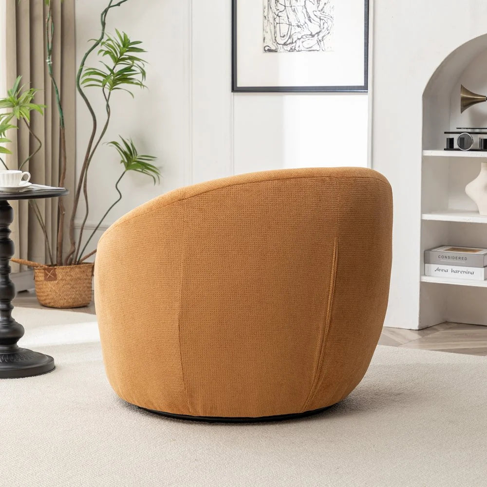 Winnie Modern Barrel Chair, 360° Swivel