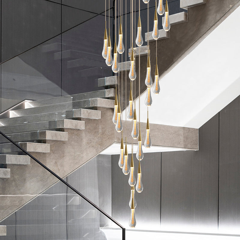 The Astoria Electroplated Glass Chandelier