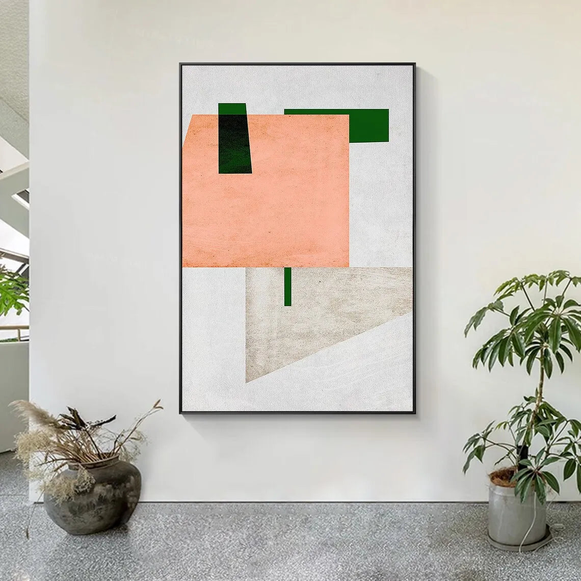 The Belmont Abstract Geometric Canvas