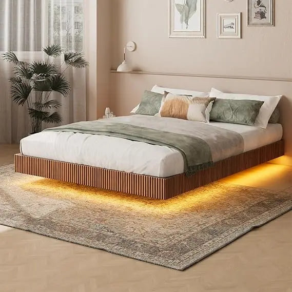 The Dresden Walnut Platform Bed