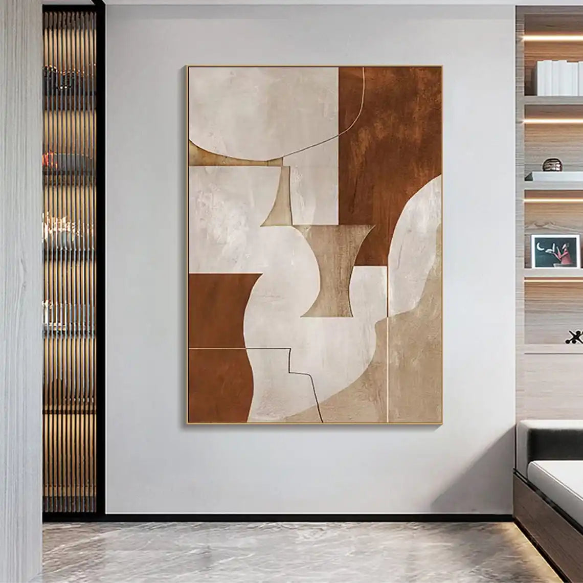 The Belmont Abstract Geometric Canvas
