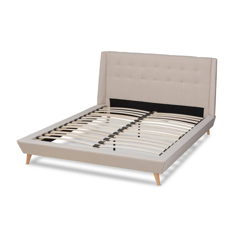 Naya Beige King Platform Bed