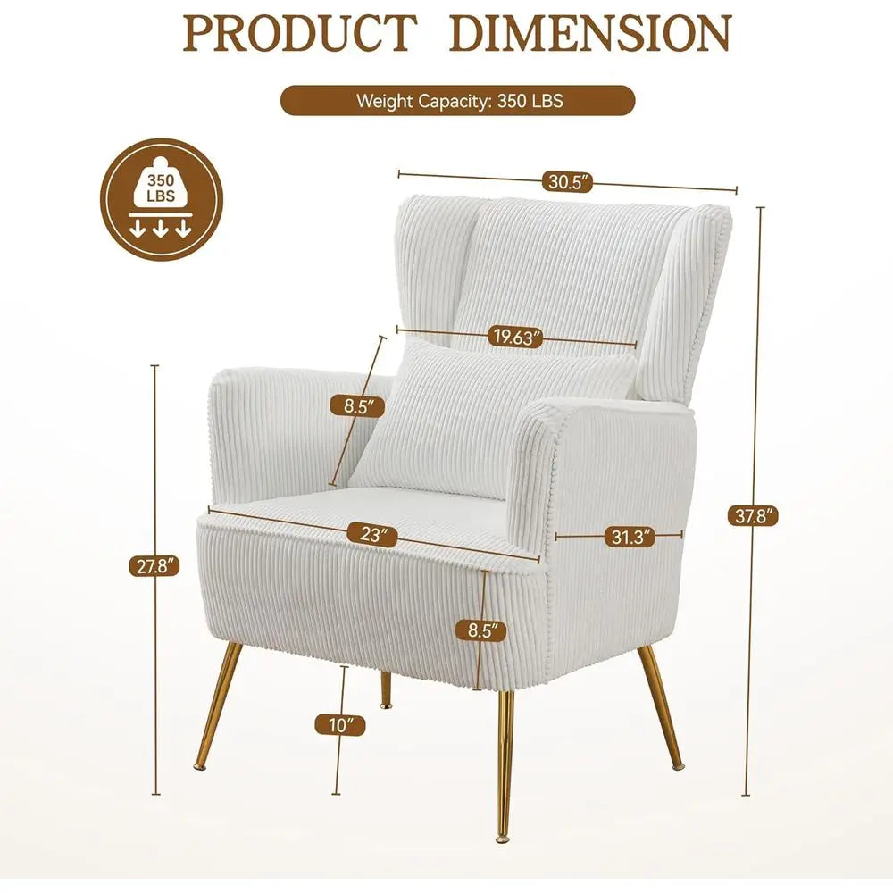 The Astoria Corduroy Wingback