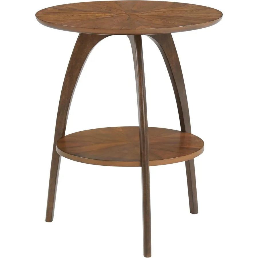 The Ellington Walnut Round End Table