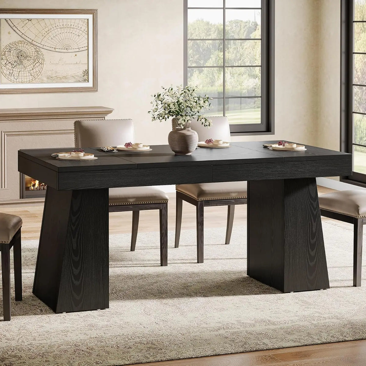 The Ellington Ebony Dining Table