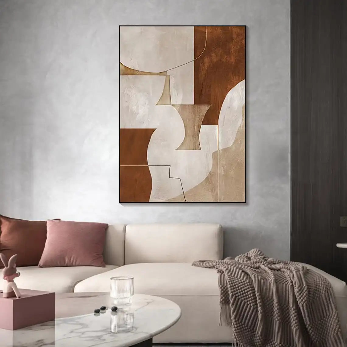 The Belmont Abstract Geometric Canvas