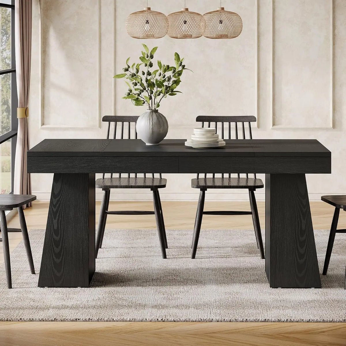 The Ellington Ebony Dining Table