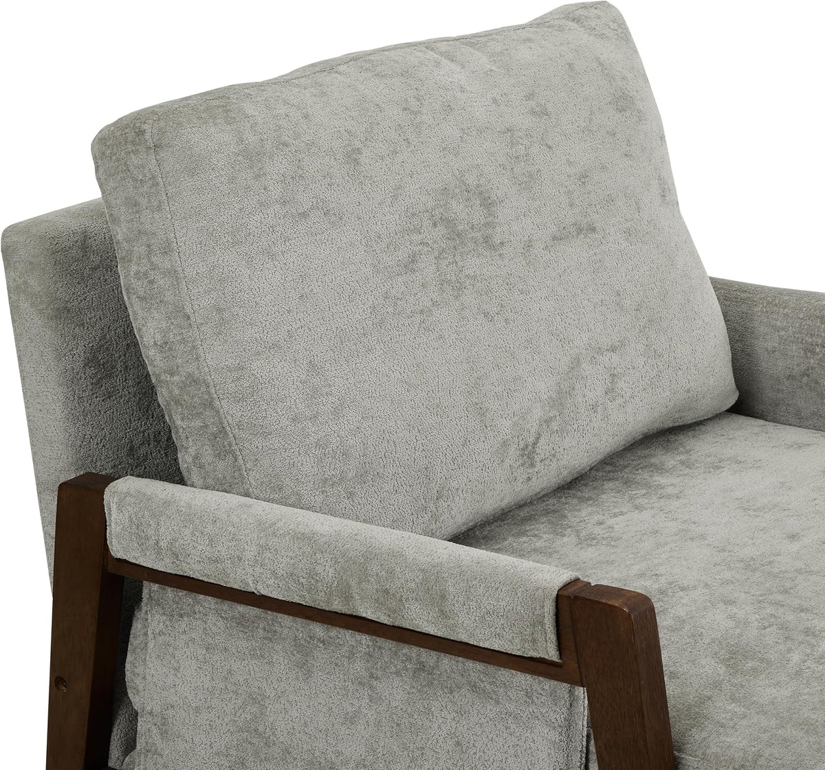 Kelly Mid-Century Modern Accent Armchair, Gray
